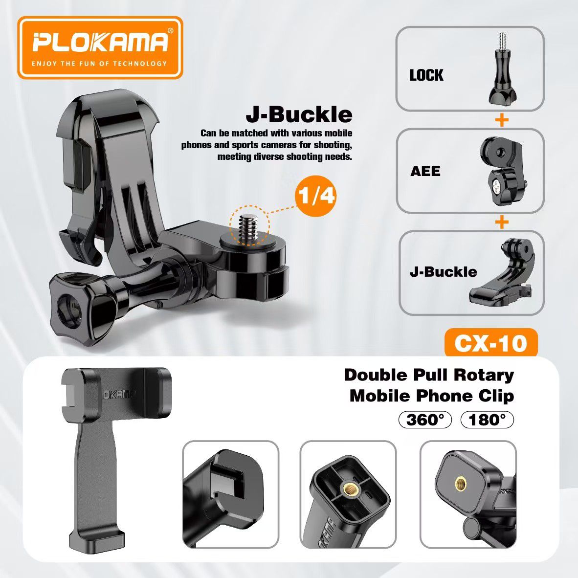 PLOKAMA CX-10 Chest Mount Camera Holder for Mobile & Action Camera